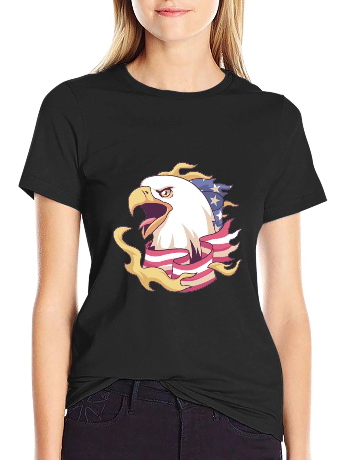American Eagle Patriotic Graphic T-Shirt
