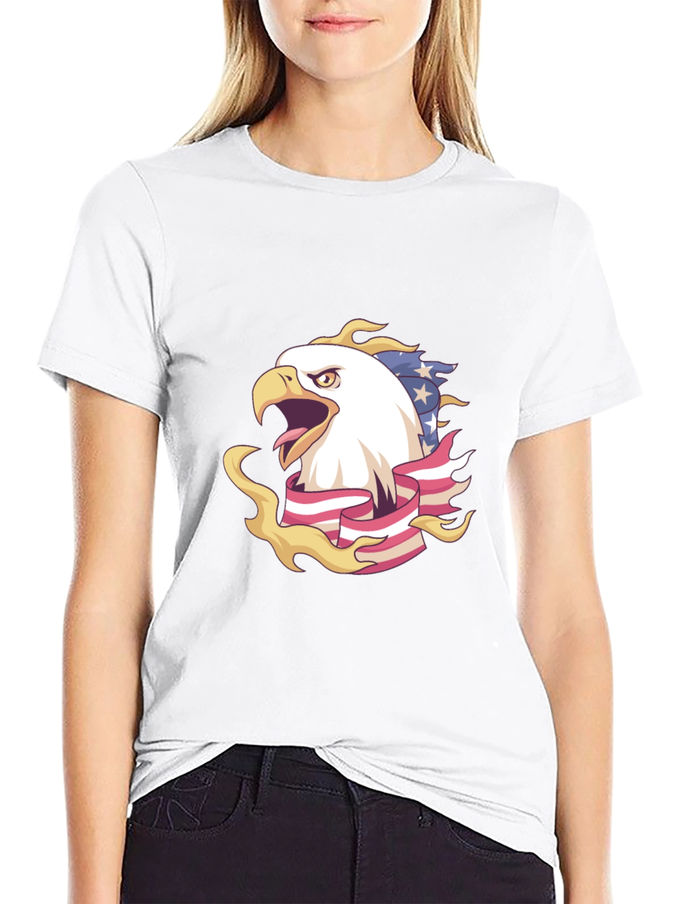 American Eagle Patriotic Graphic T-Shirt