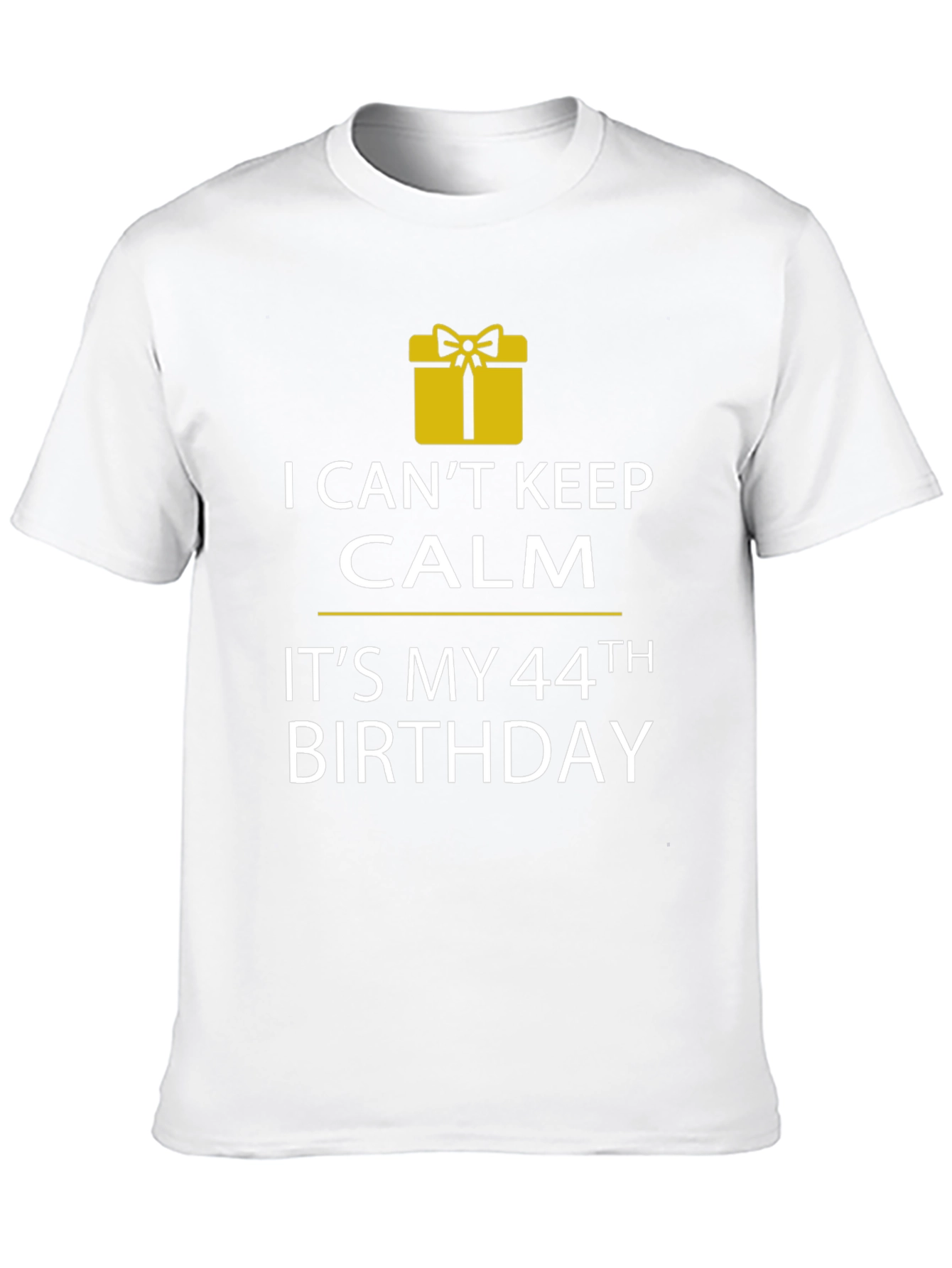 Funny 44th Birthday T-Shirt - Keep Calm