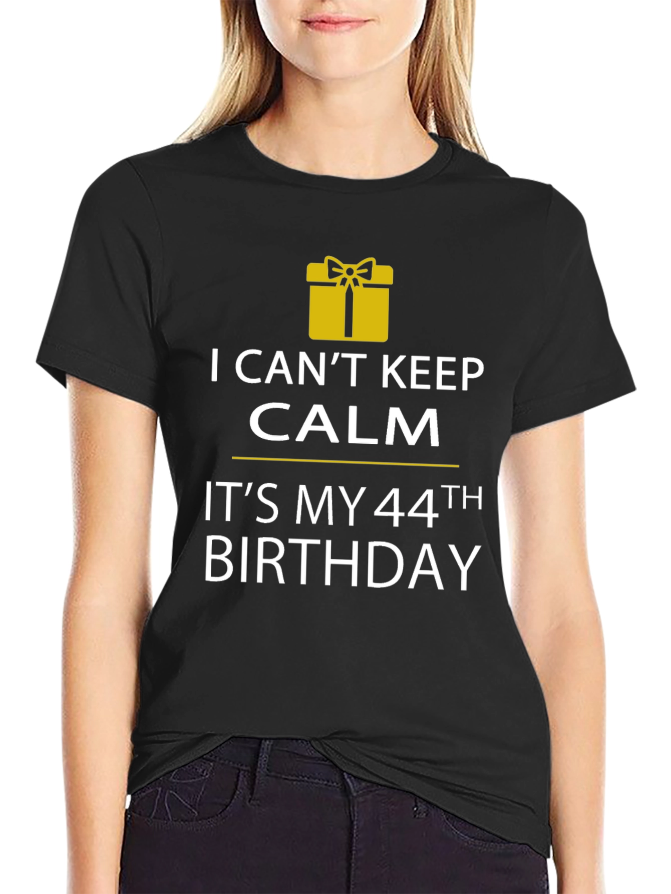Funny 44th Birthday T-Shirt - Keep Calm
