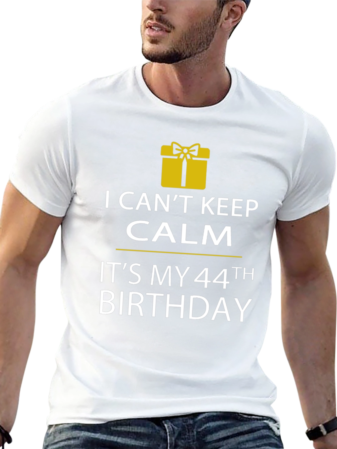 Funny 44th Birthday T-Shirt - Keep Calm