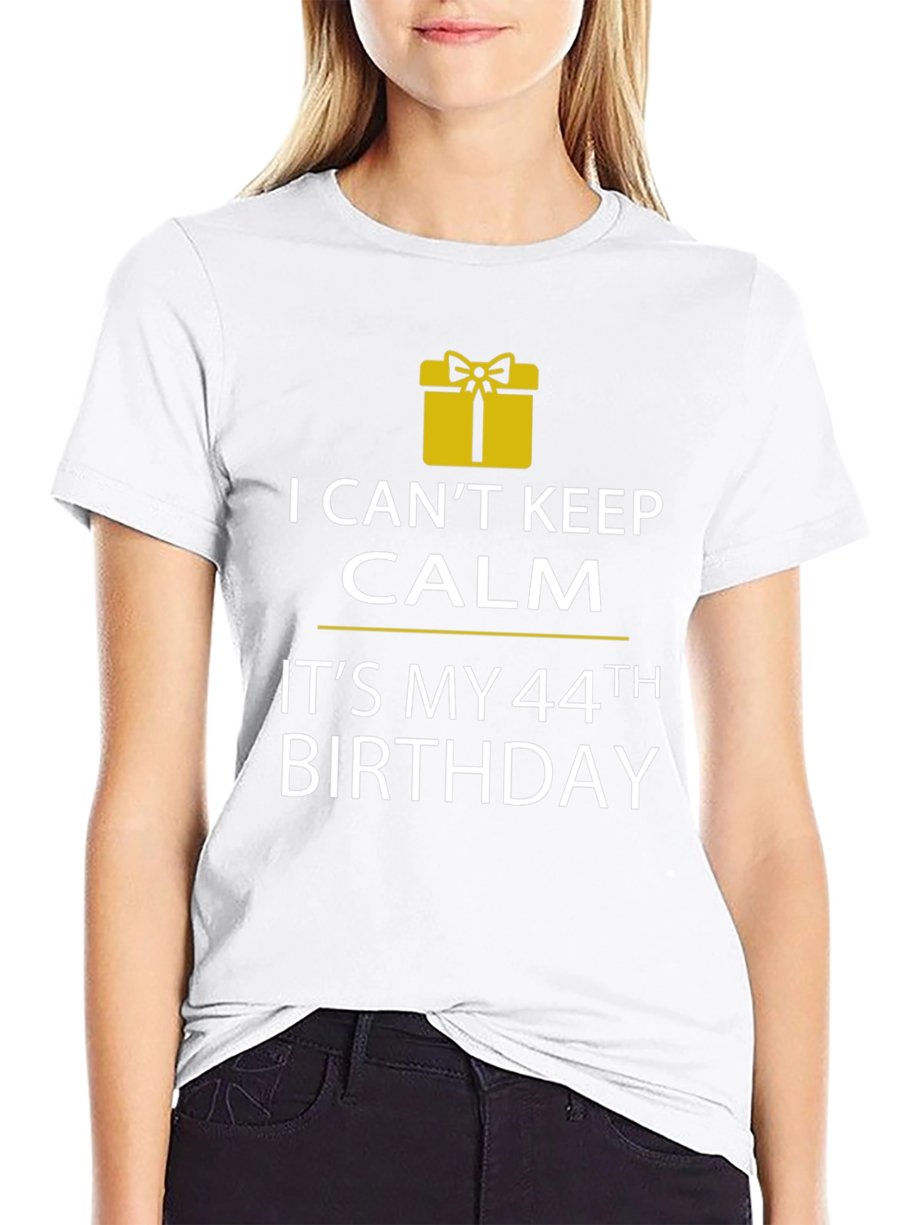 Funny 44th Birthday T-Shirt - Keep Calm