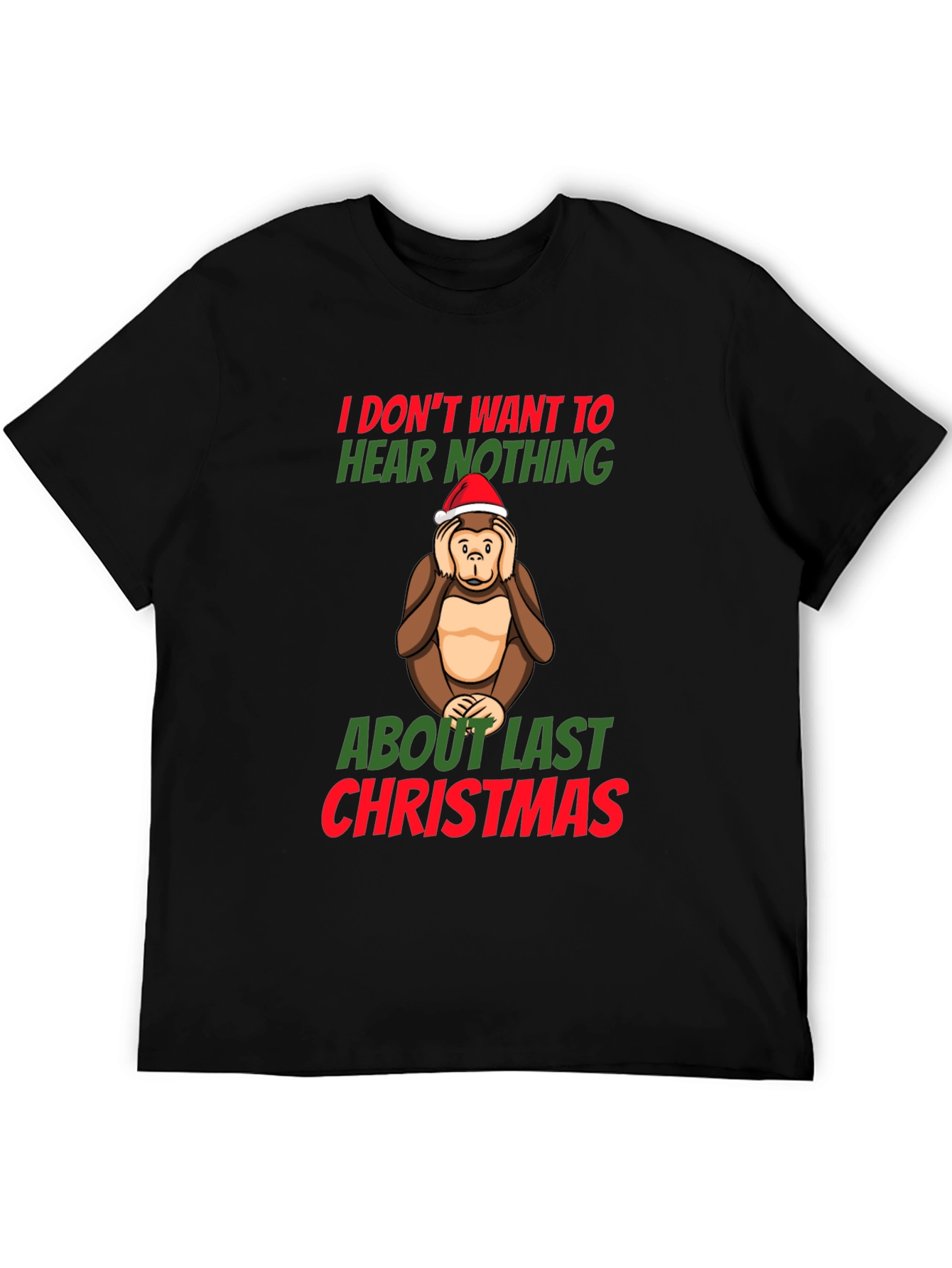 Funny Christmas Monkey T-Shirt