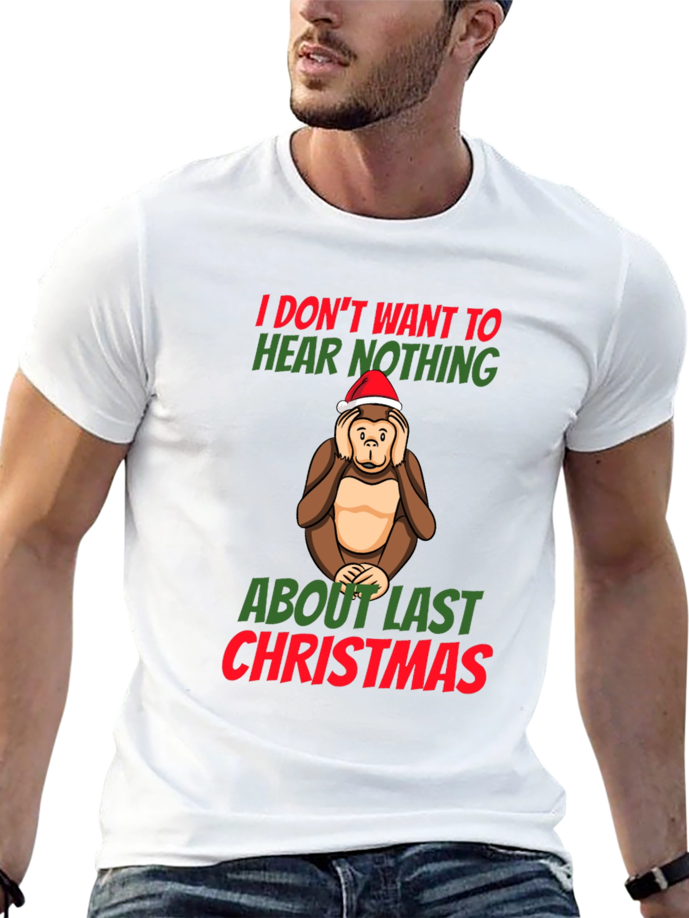 Funny Christmas Monkey T-Shirt