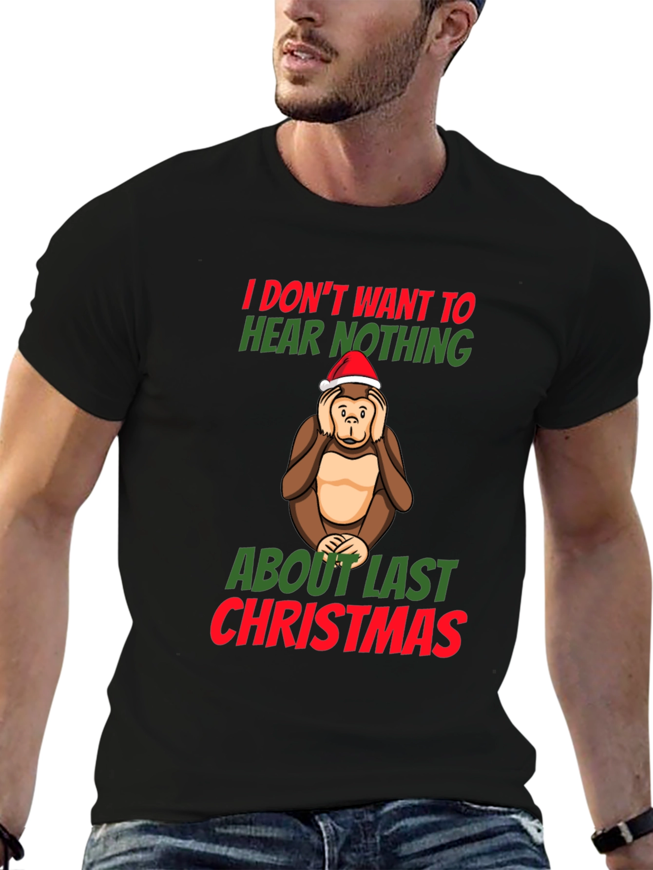 Funny Christmas Monkey T-Shirt
