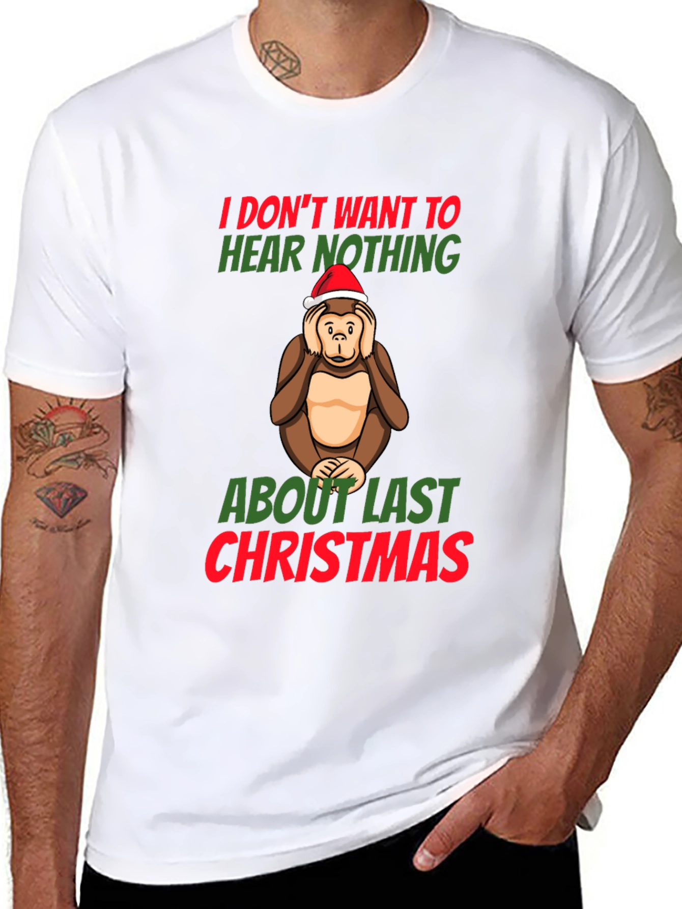 Funny Christmas Monkey T-Shirt