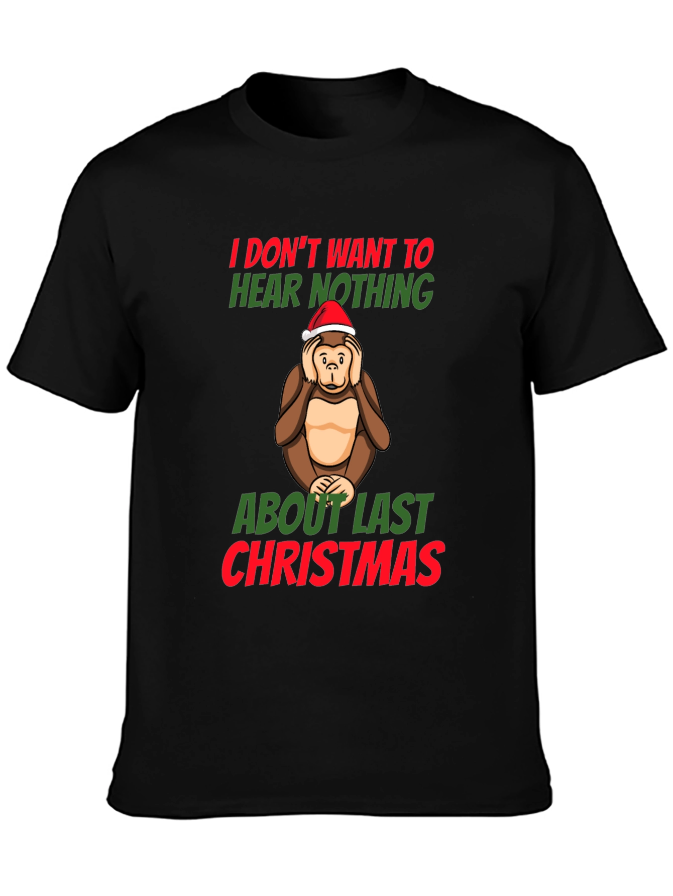 Funny Christmas Monkey T-Shirt