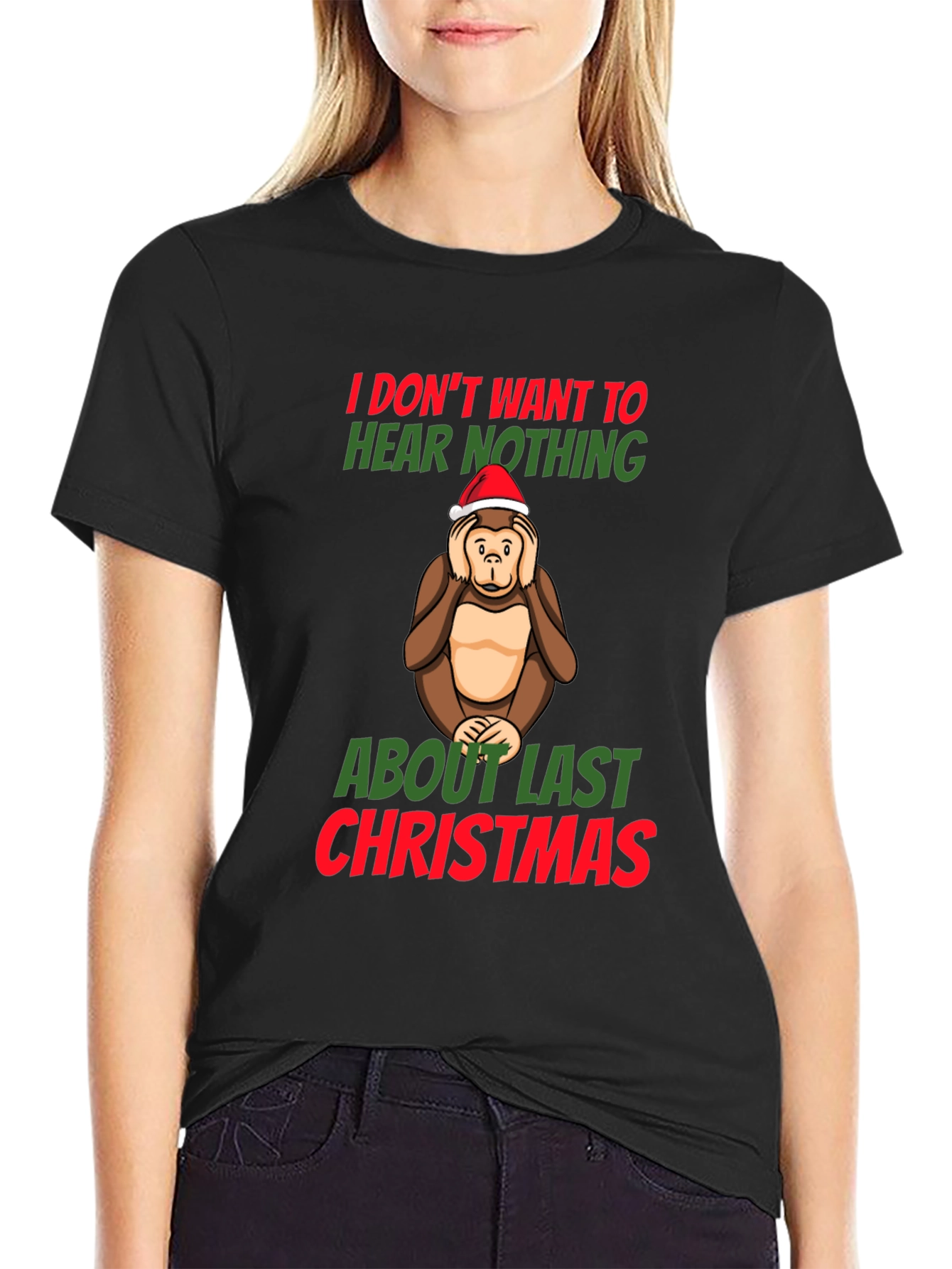 Funny Christmas Monkey T-Shirt
