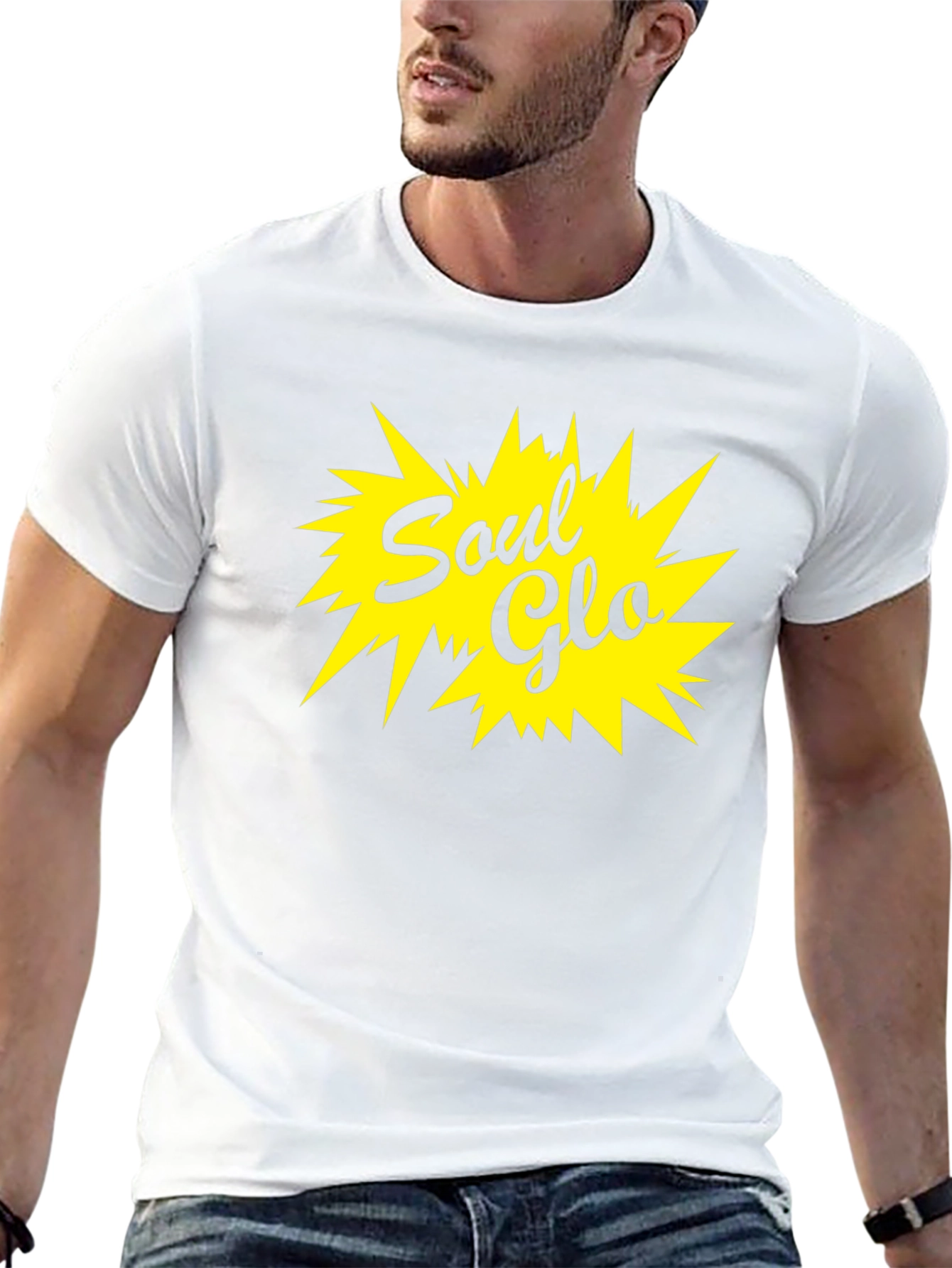 Soul Glo Graphic T-Shirt - Black Cotton Blend