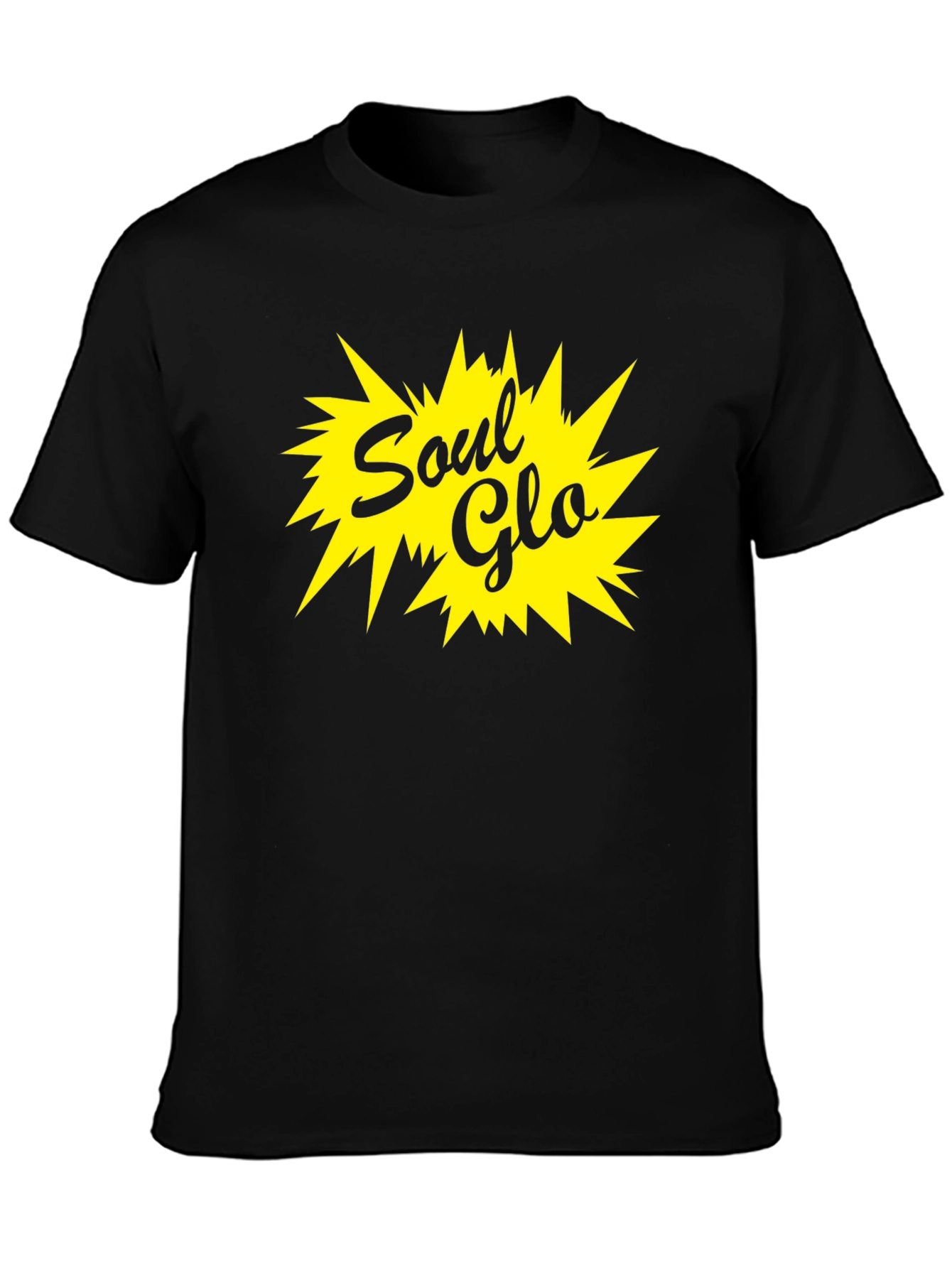 Soul Glo Graphic T-Shirt - Black Cotton Blend