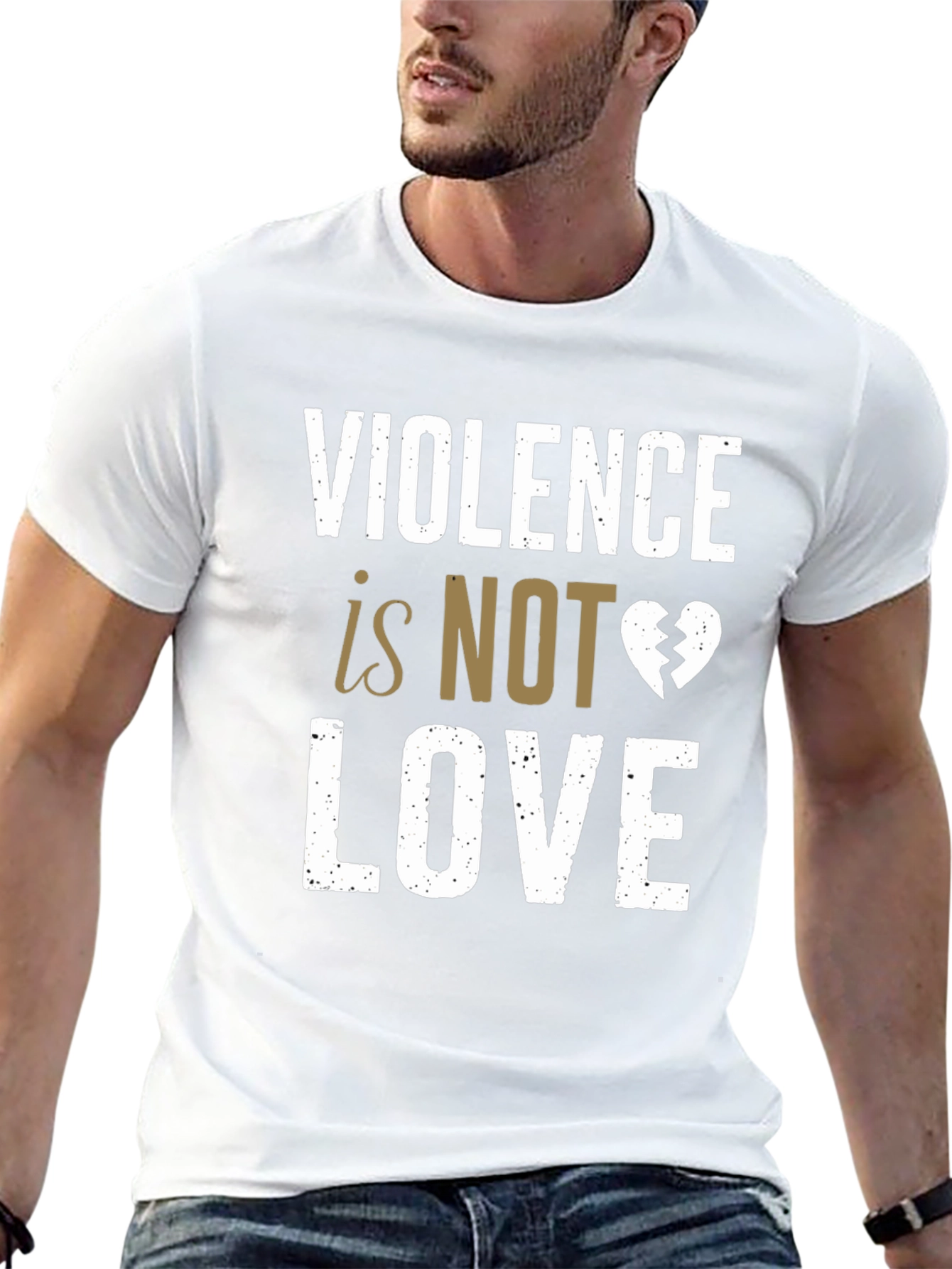 Violence Is Not Love Graphic T-Shirt