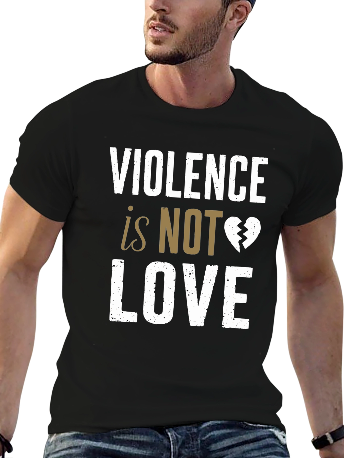 Violence Is Not Love Graphic T-Shirt