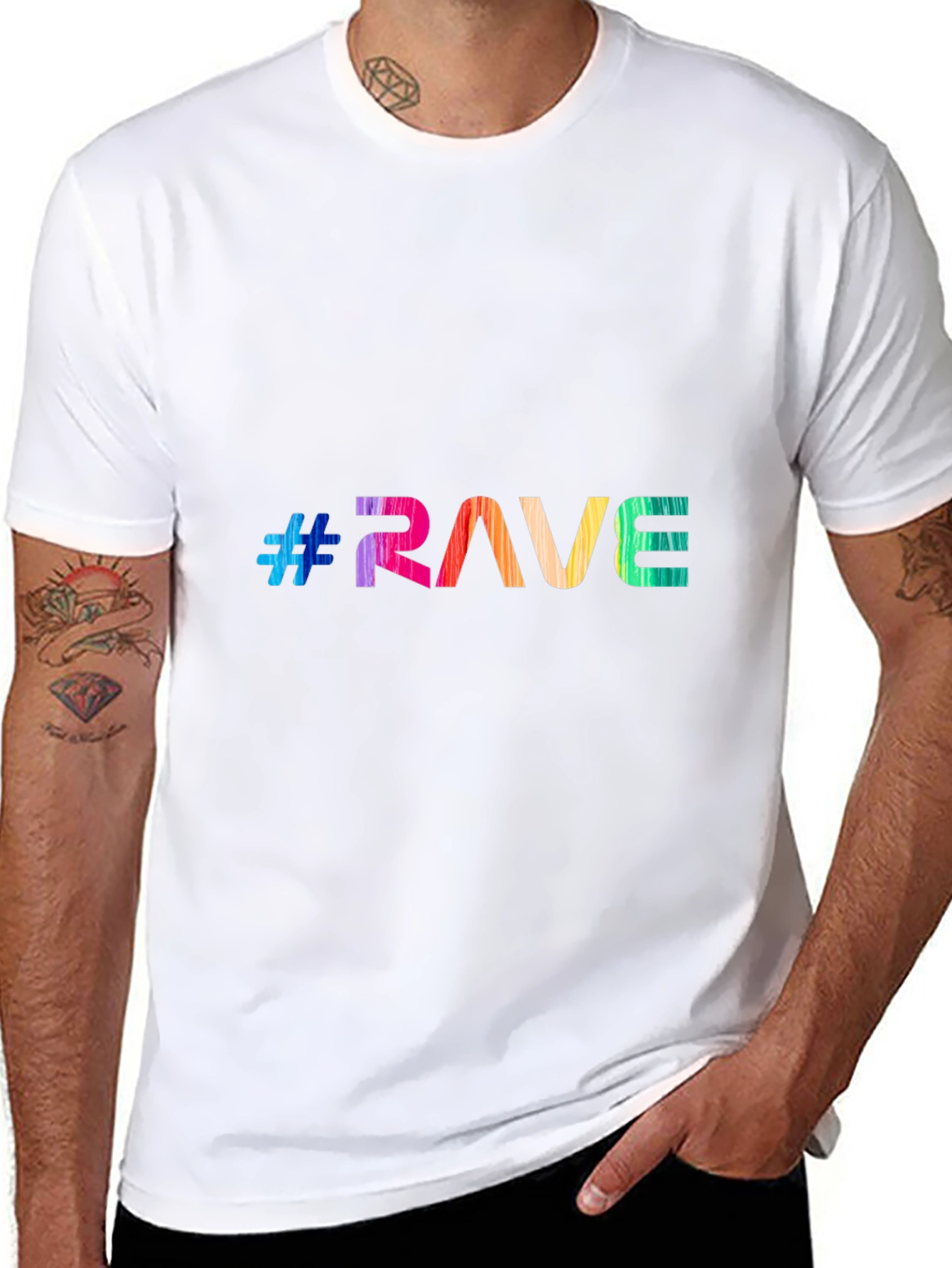 Rave Rainbow Graphic Tee - Festival Vibes