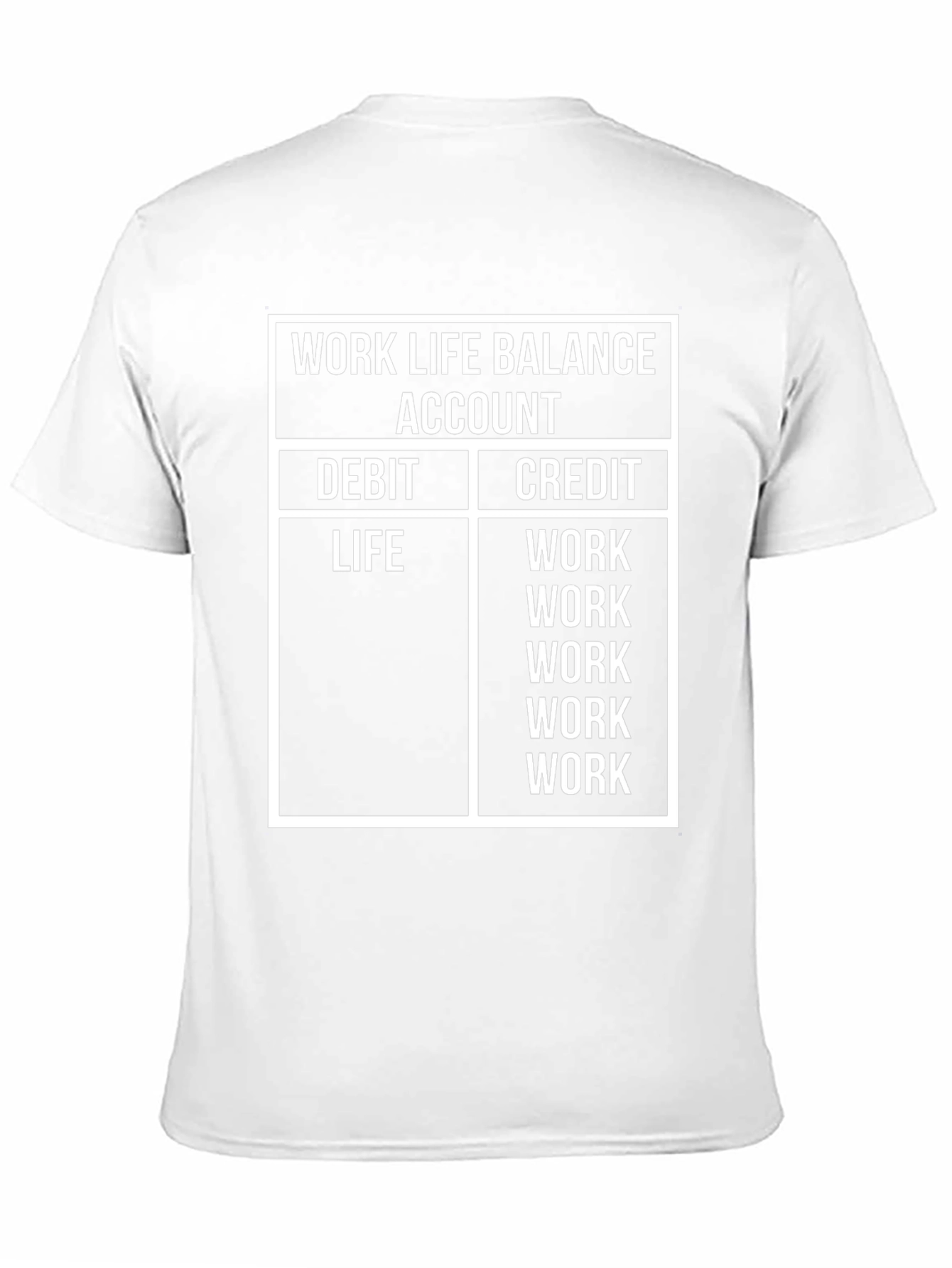 Work Life Balance T-Shirt - Funny Accountant Tee