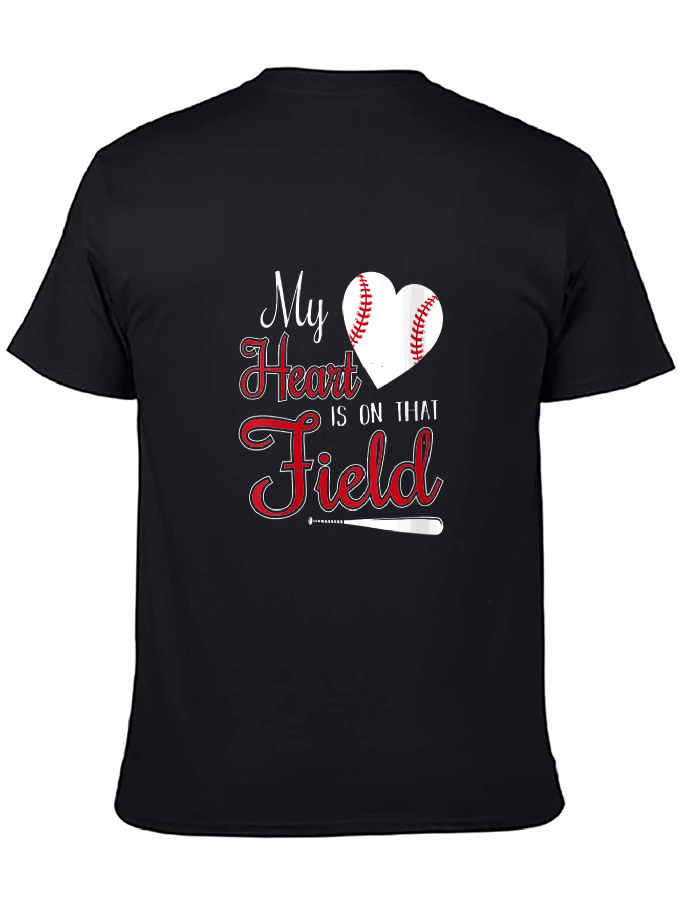 Baseball Heart Field Graphic Tee