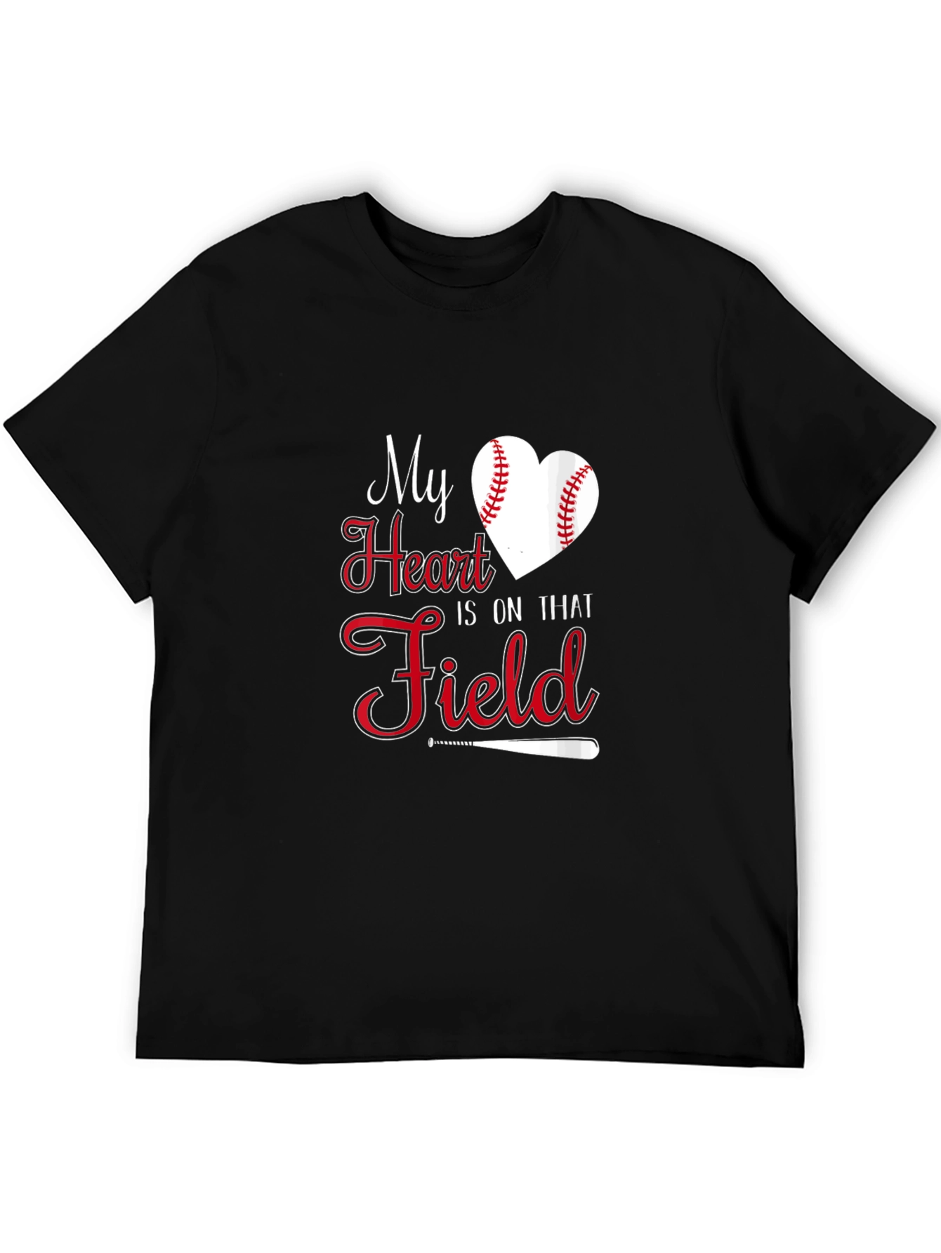 Baseball Heart Field Graphic Tee