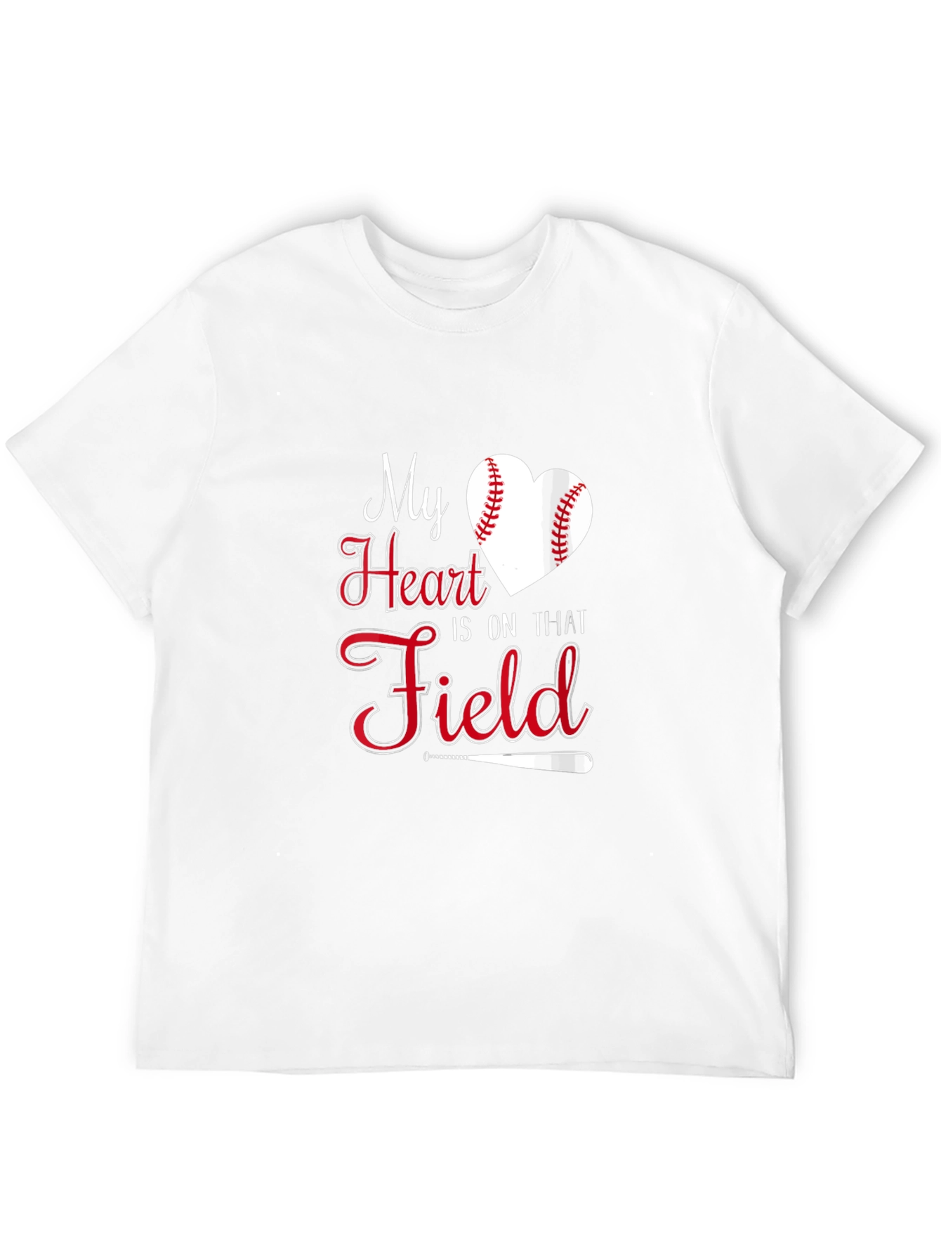 Baseball Heart Field Graphic Tee