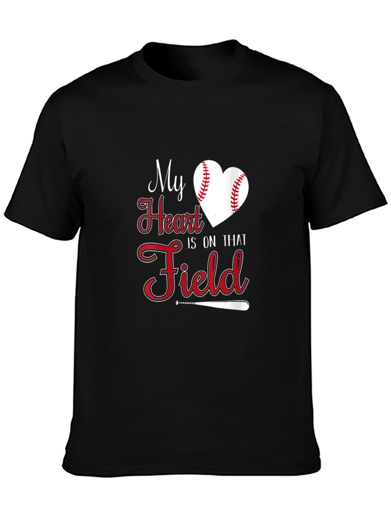 Baseball Heart Field Graphic Tee