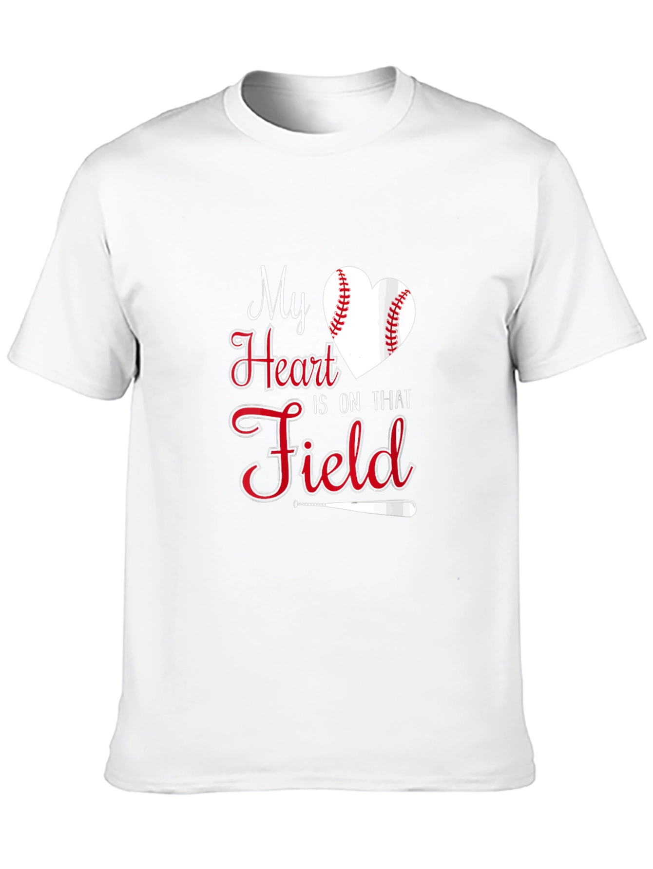 Baseball Heart Field Graphic Tee
