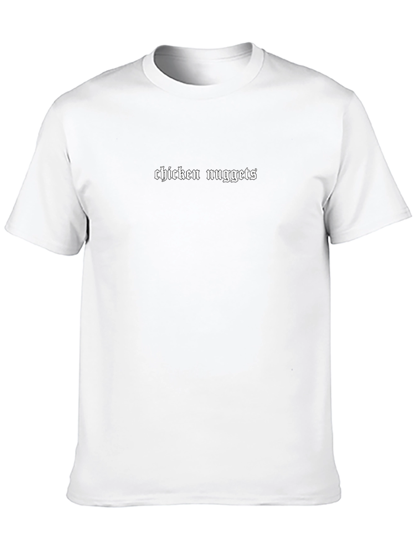 Chicken Nuggets Graphic T-Shirt - Black