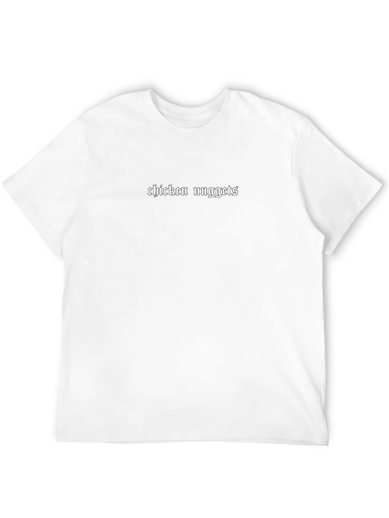 Chicken Nuggets Graphic T-Shirt - Black