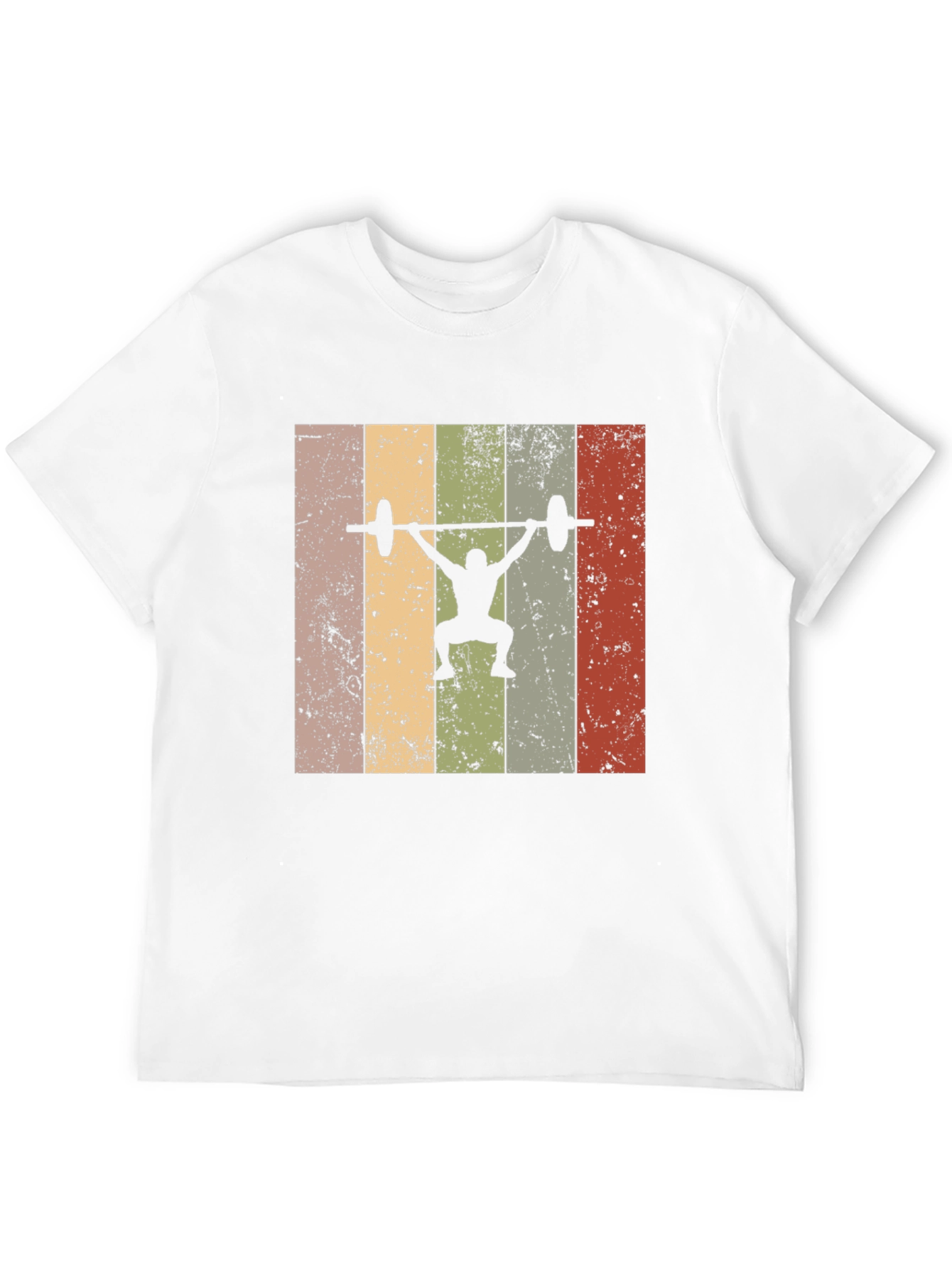 Retro Weightlifting T-Shirt - Black