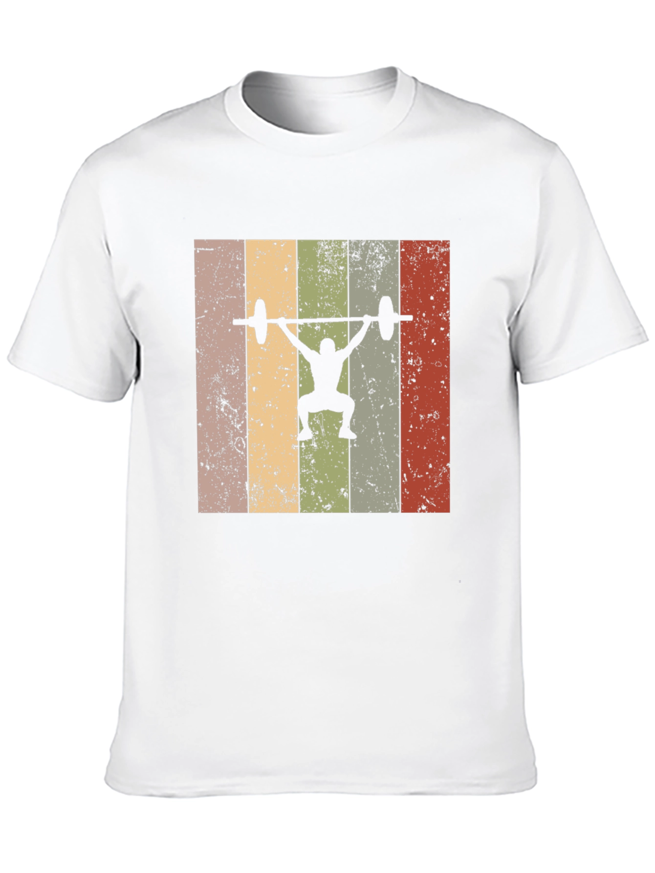 Retro Weightlifting T-Shirt - Black