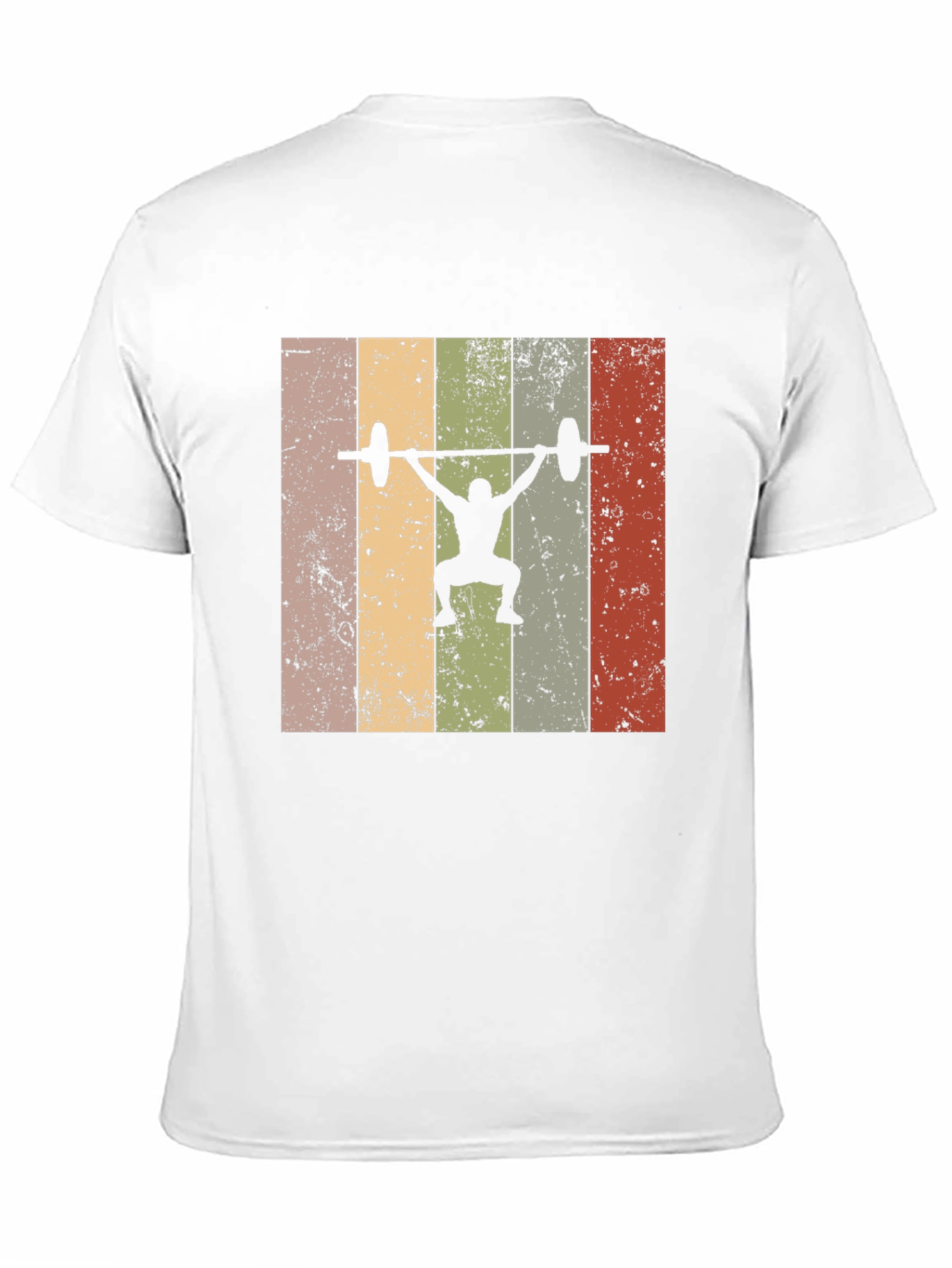 Retro Weightlifting T-Shirt - Black