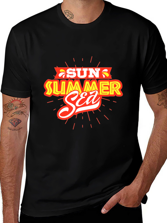 Summer Fun Graphic Tee - Sun Sea Summer Design