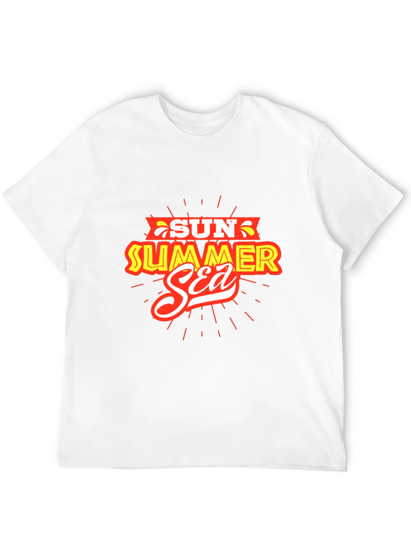 Summer Fun Graphic Tee - Sun Sea Summer Design