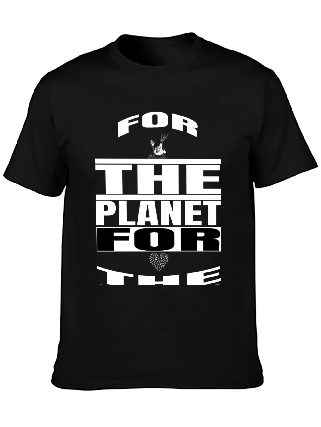 For The Planet Black Graphic Tee