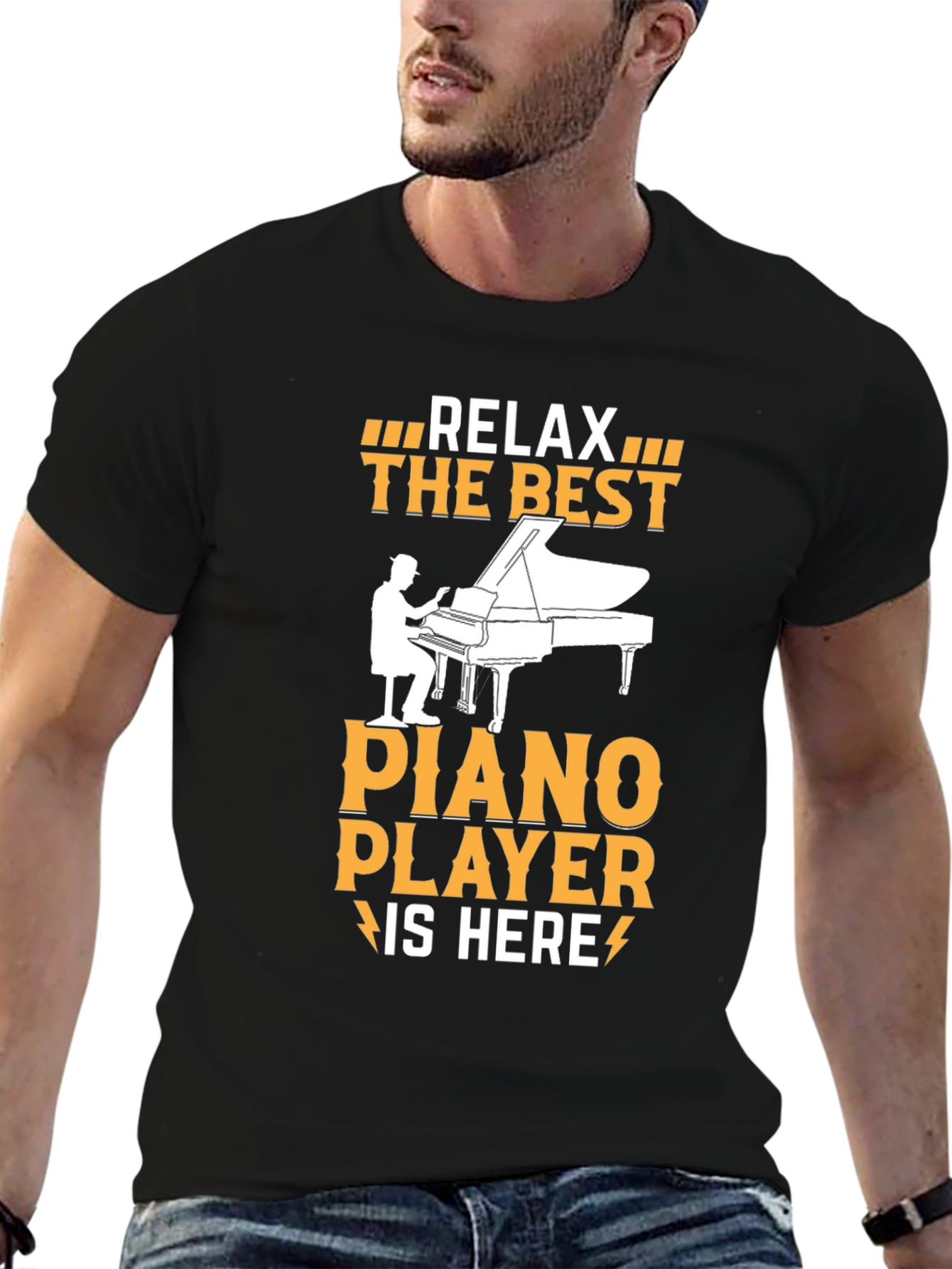 Relax The Best Piano Player Graphic T-Shirt