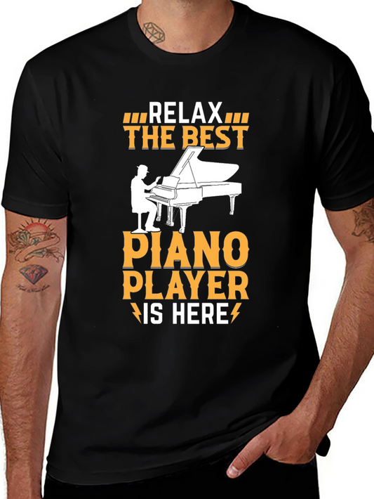 Relax The Best Piano Player Graphic T-Shirt