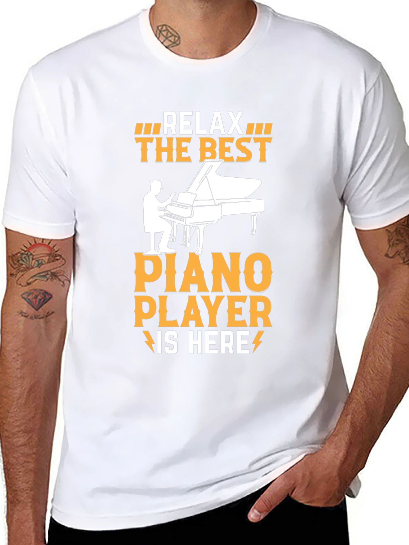 Relax The Best Piano Player Graphic T-Shirt