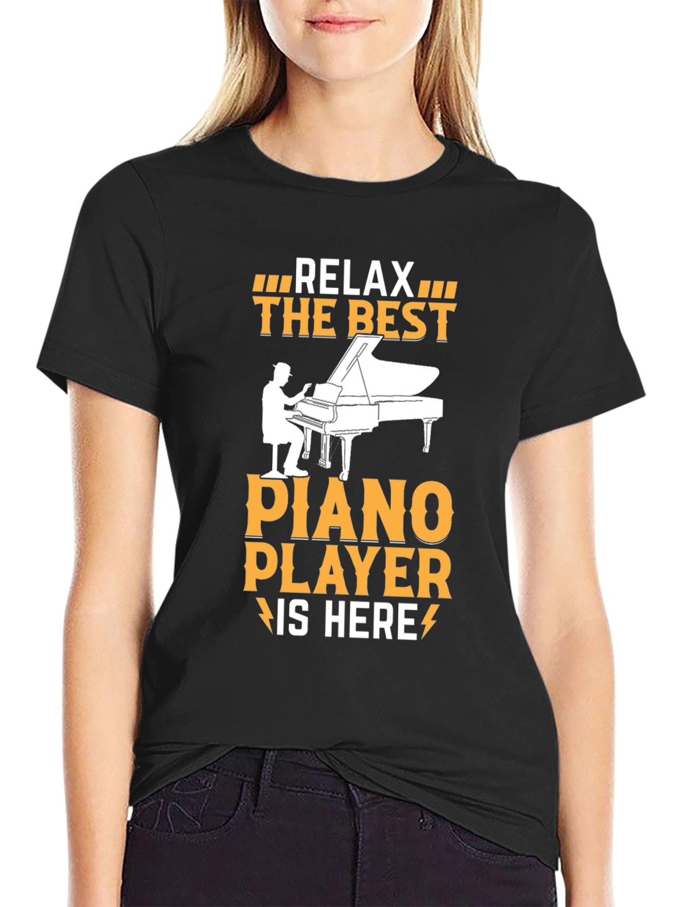 Relax The Best Piano Player Graphic T-Shirt
