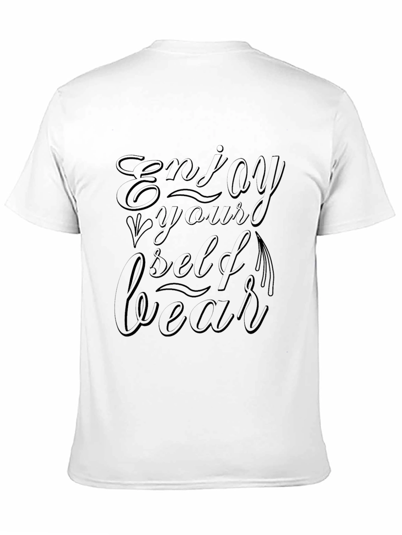 Enjoy Yourself Wear Tee - Black Casual T-Shirt