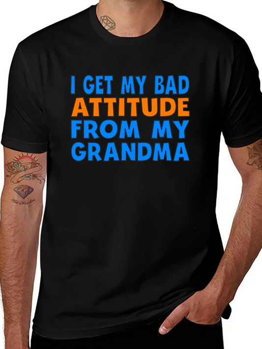 Funny Bad Attitude Grandma Graphic T-Shirt