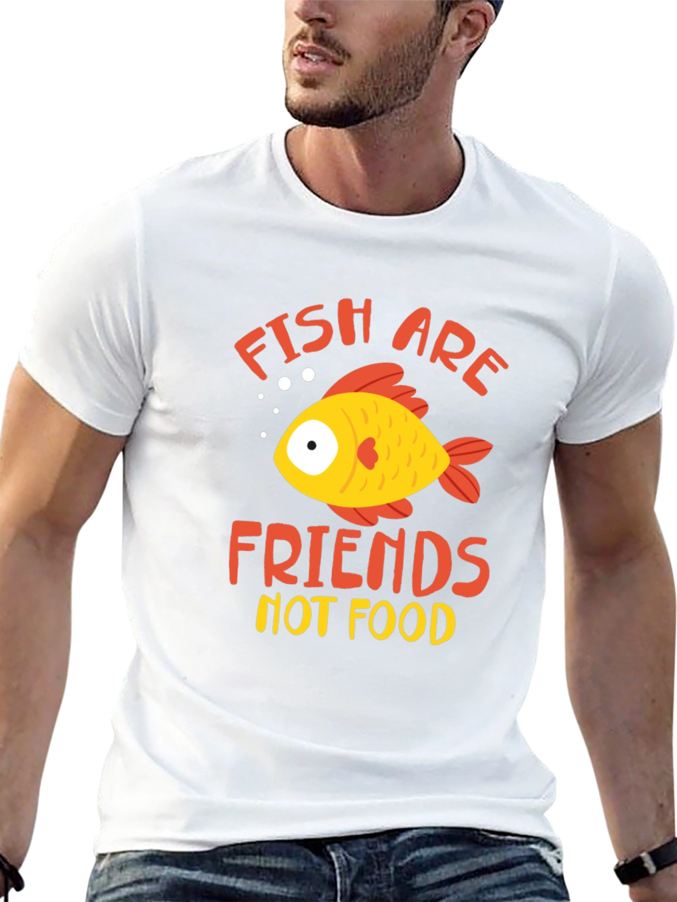 Fish are Friends T-Shirt - Graphic Tee