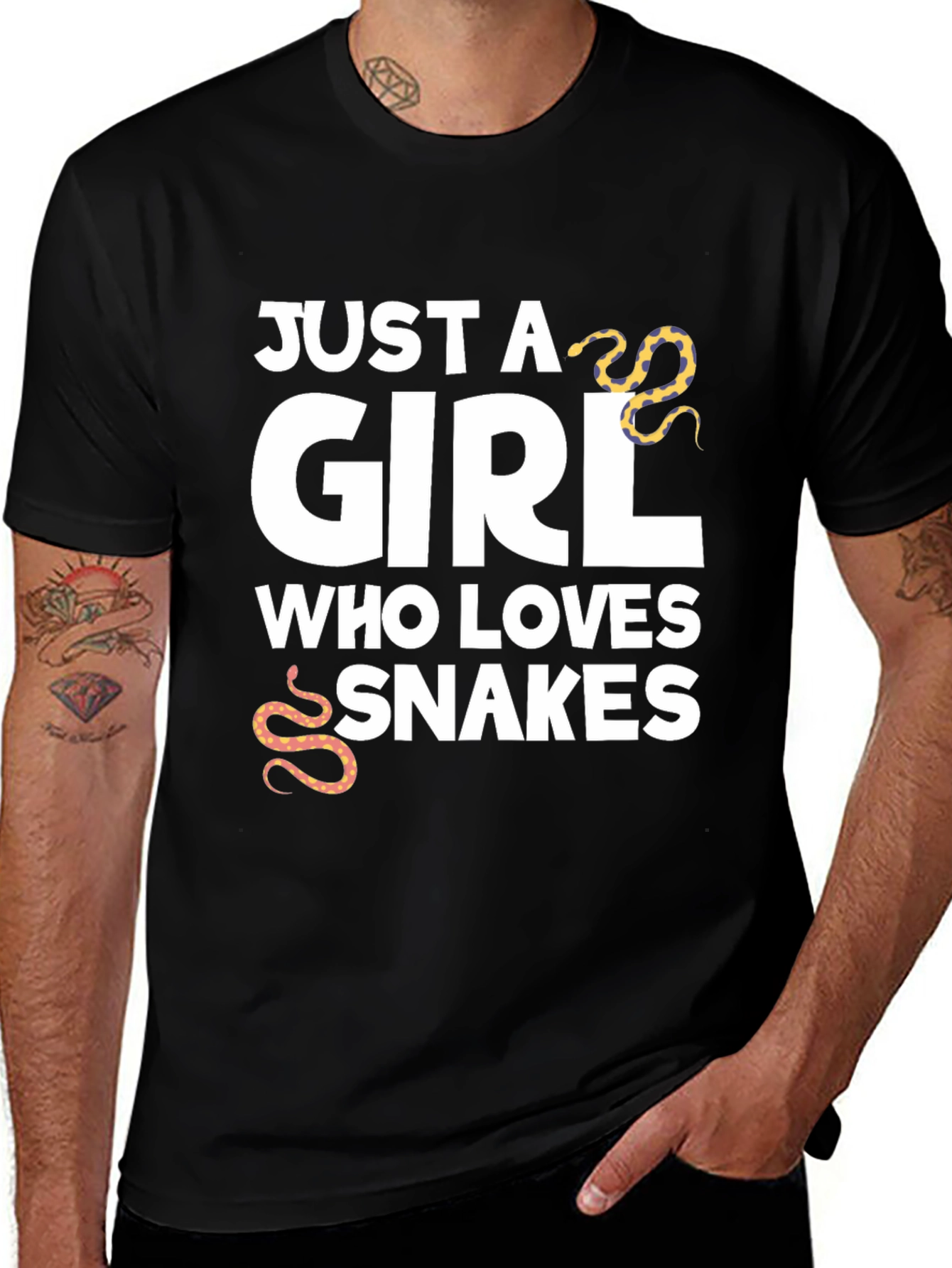 Just A Girl Who Loves Snakes Graphic T-Shirt