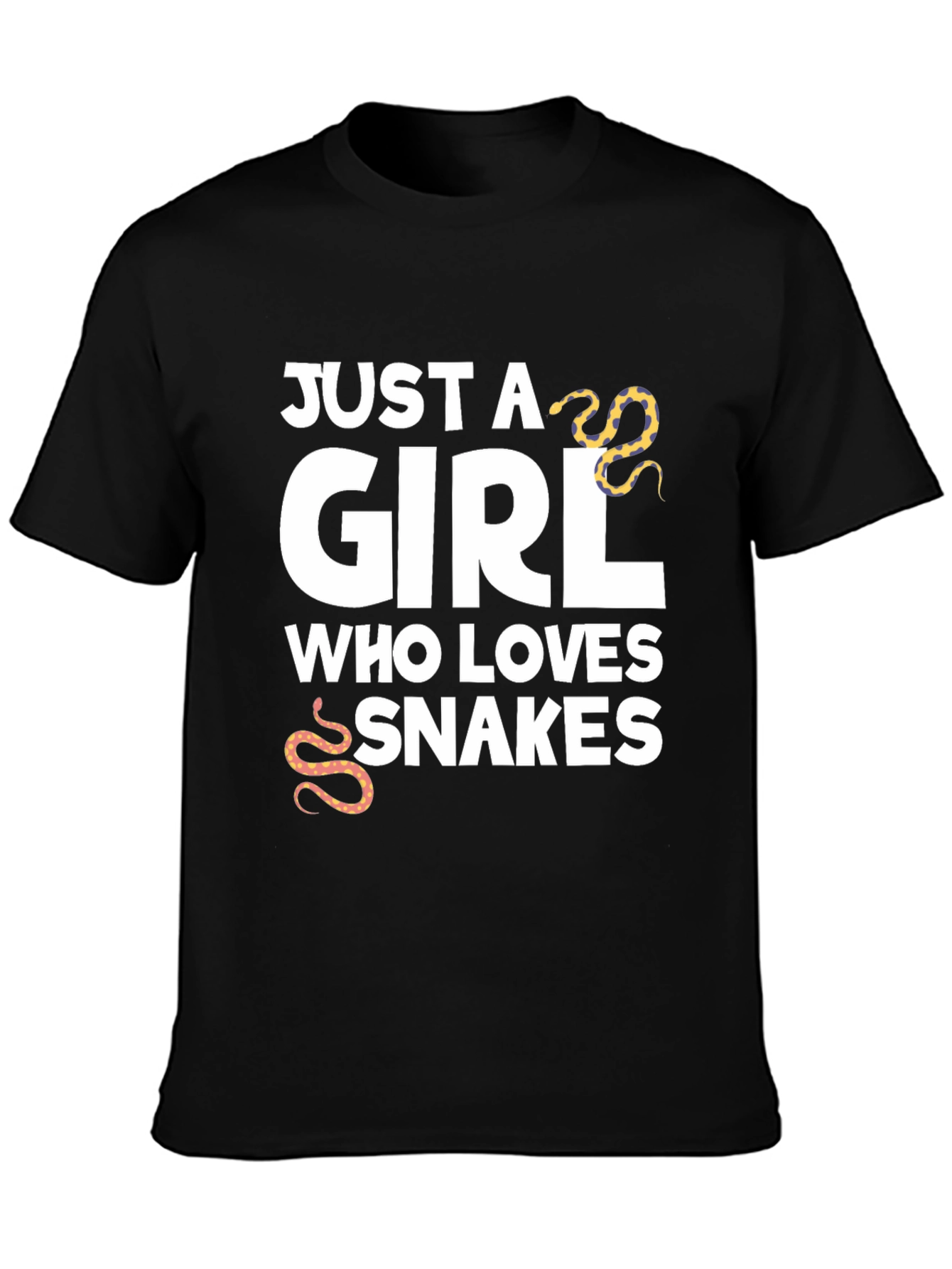 Just A Girl Who Loves Snakes Graphic T-Shirt