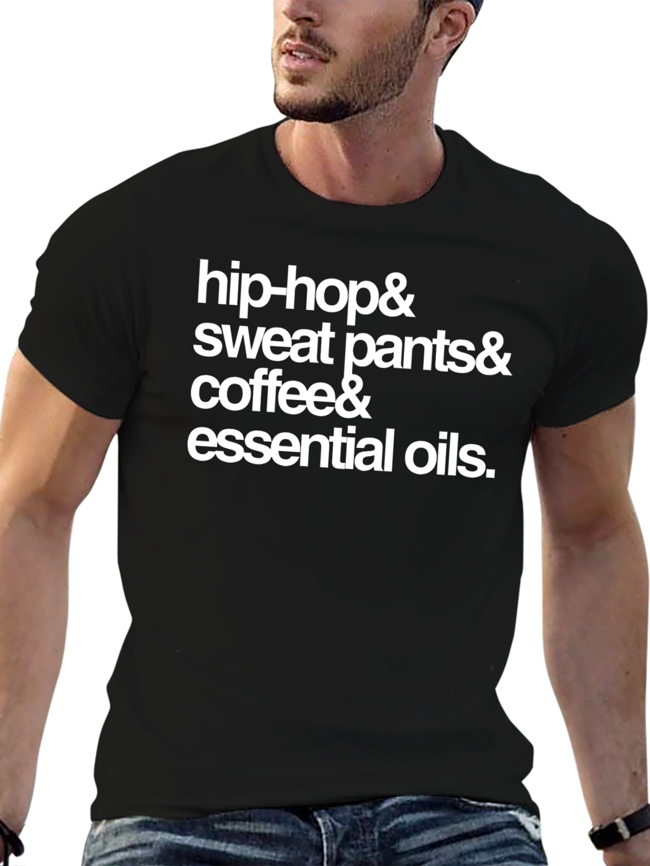 Hip-Hop Sweatpants Coffee & Essential Oils T-Shirt