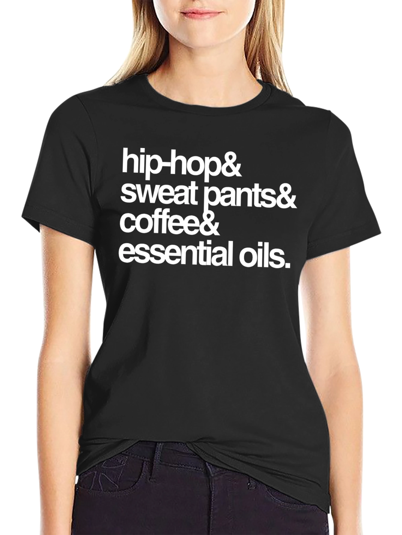 Hip-Hop Sweatpants Coffee & Essential Oils T-Shirt