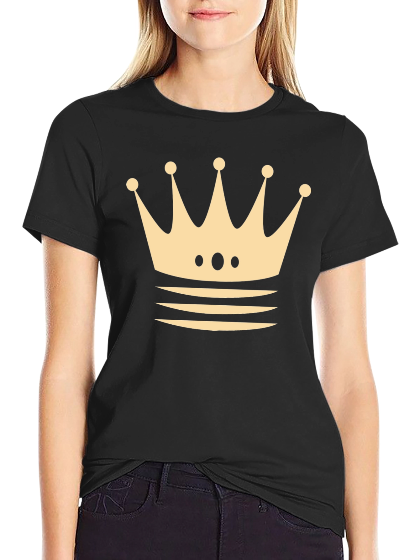 Crown Graphic T-Shirt - Black