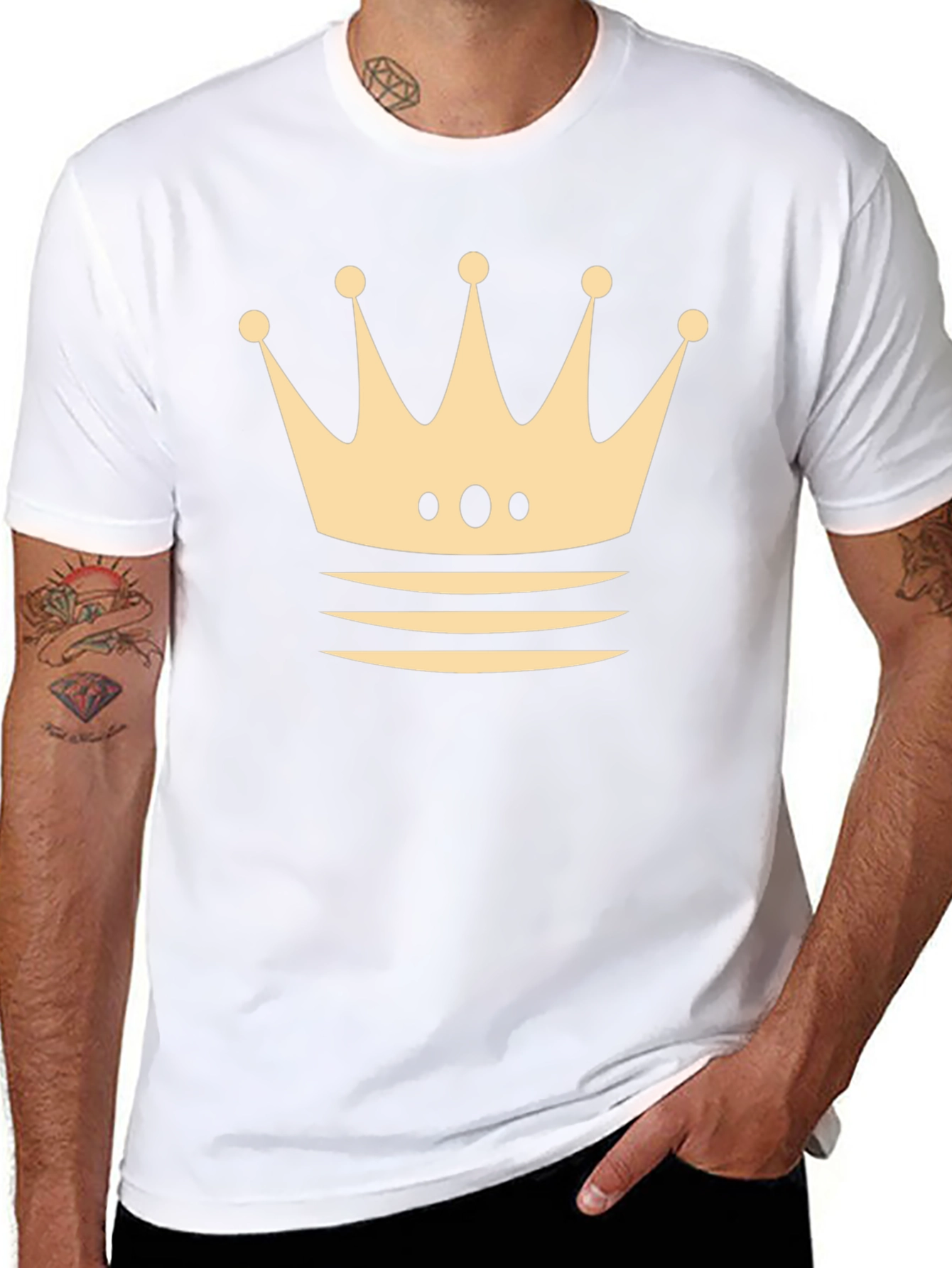 Crown Graphic T-Shirt - Black