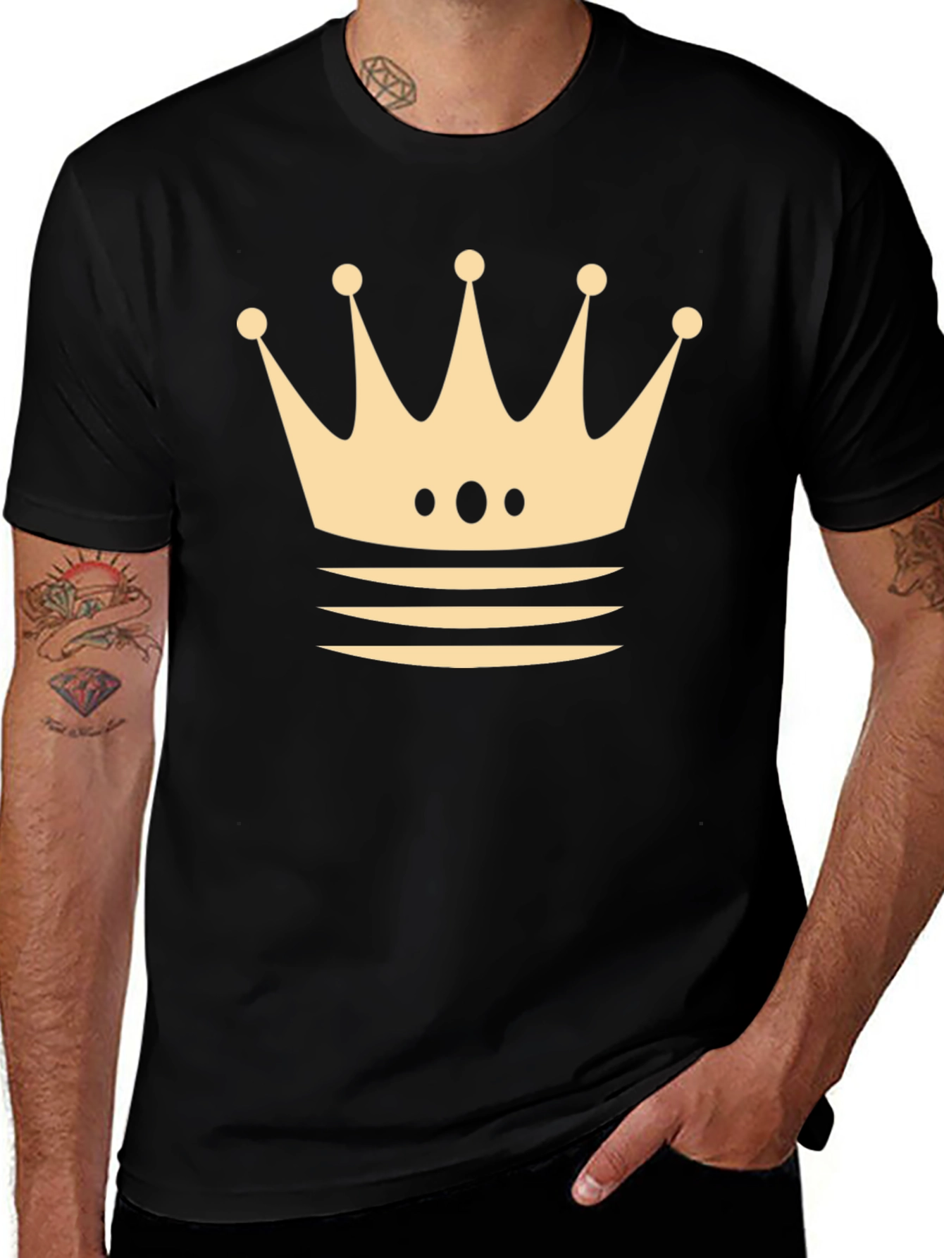 Crown Graphic T-Shirt - Black