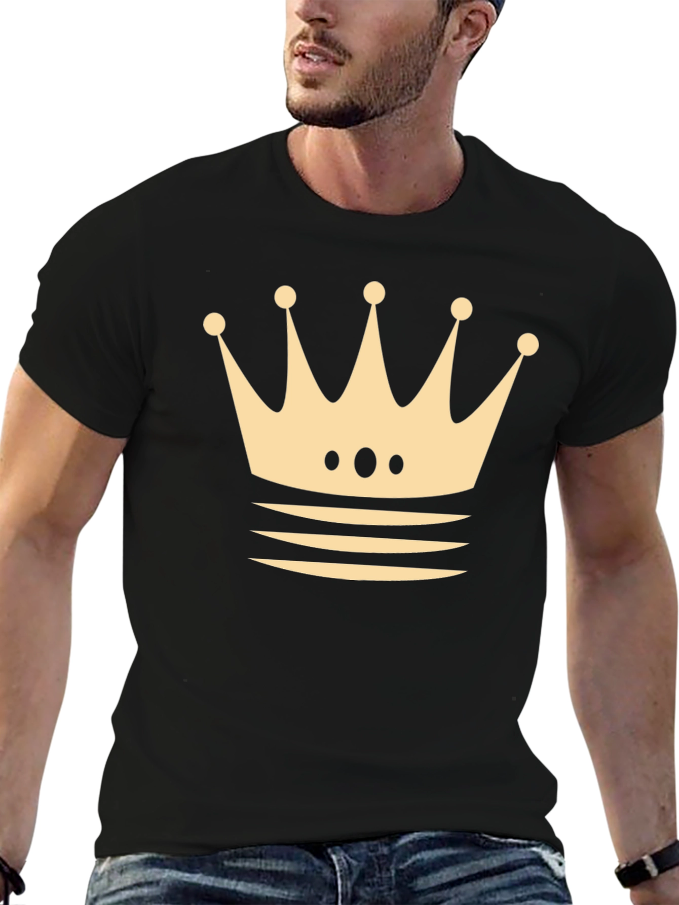 Crown Graphic T-Shirt - Black