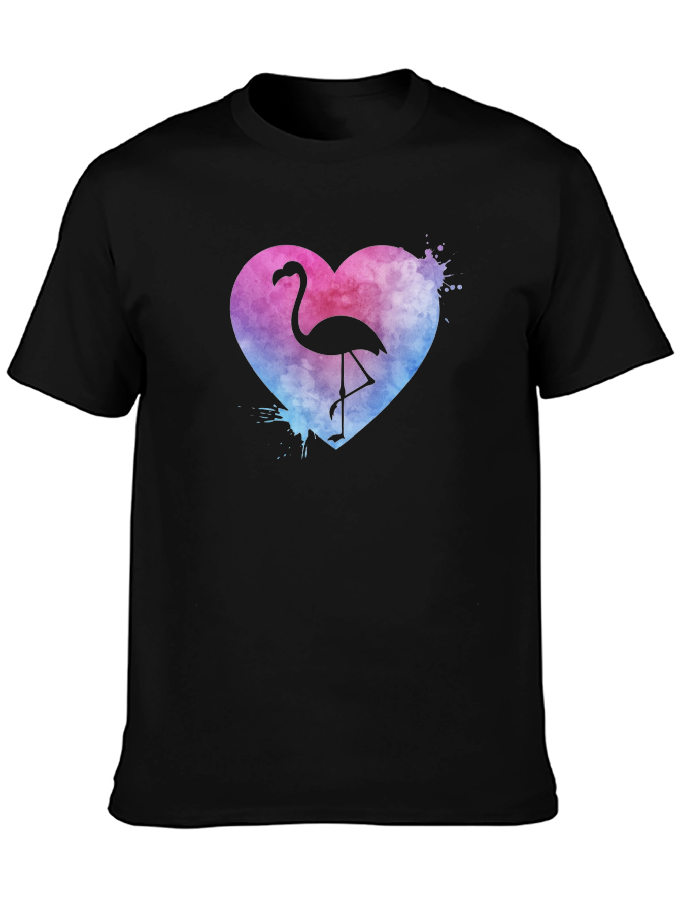 Flamingo Heart T-Shirt - Graphic Tee
