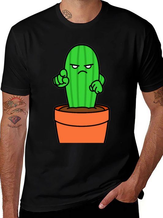 Cactus Cartoon Graphic T-Shirt