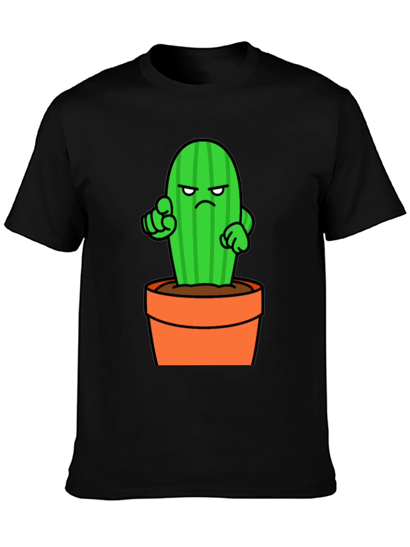 Cactus Cartoon Graphic T-Shirt