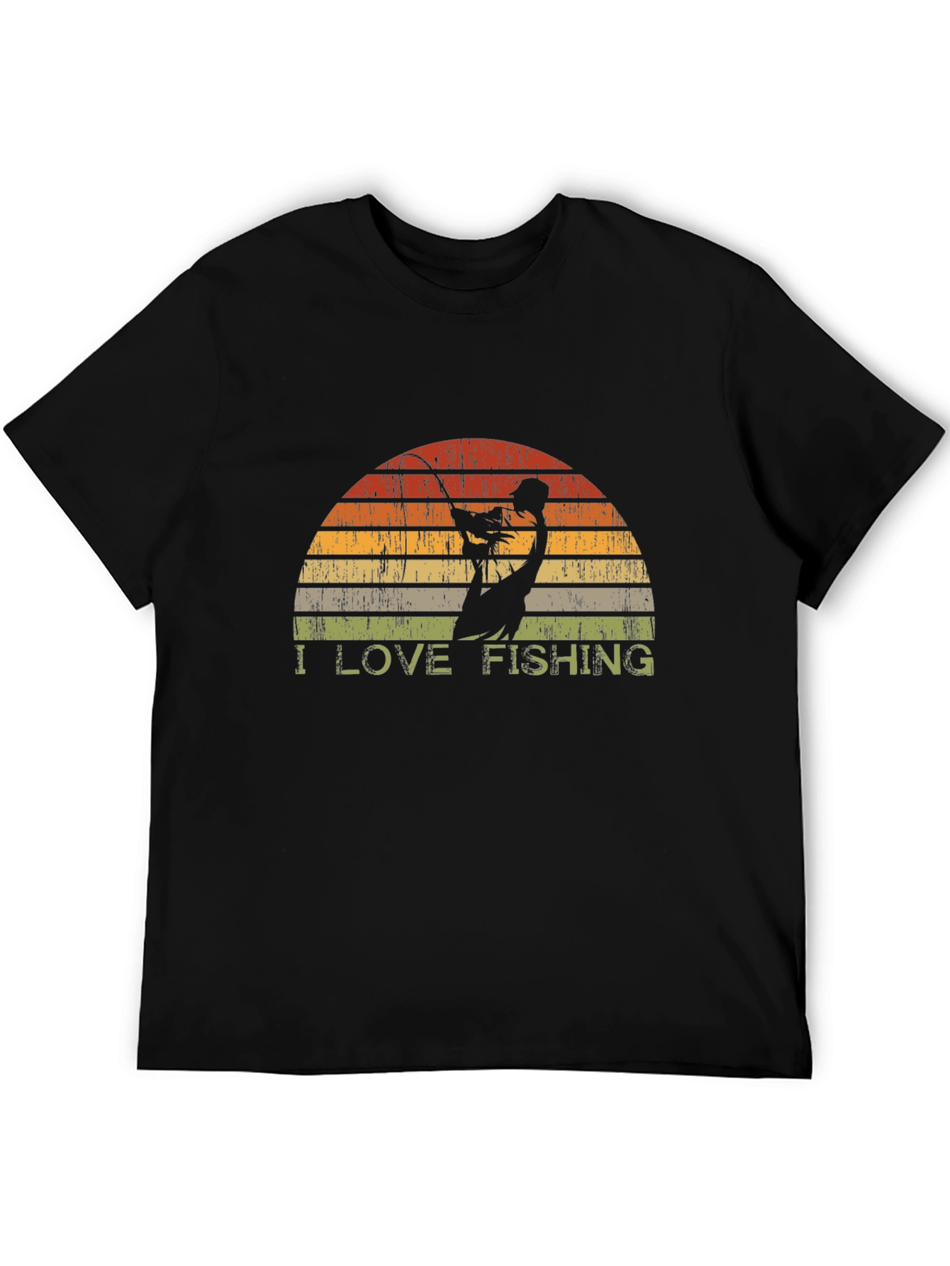 I Love Fishing T-Shirt - Retro Fisherman Design